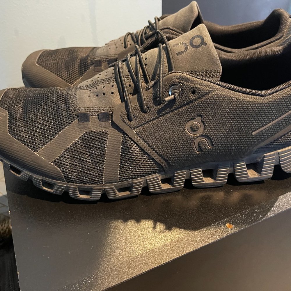 On Cloud X (Training Shoes) , Size: 10.5, Color: Black/ Asphalt